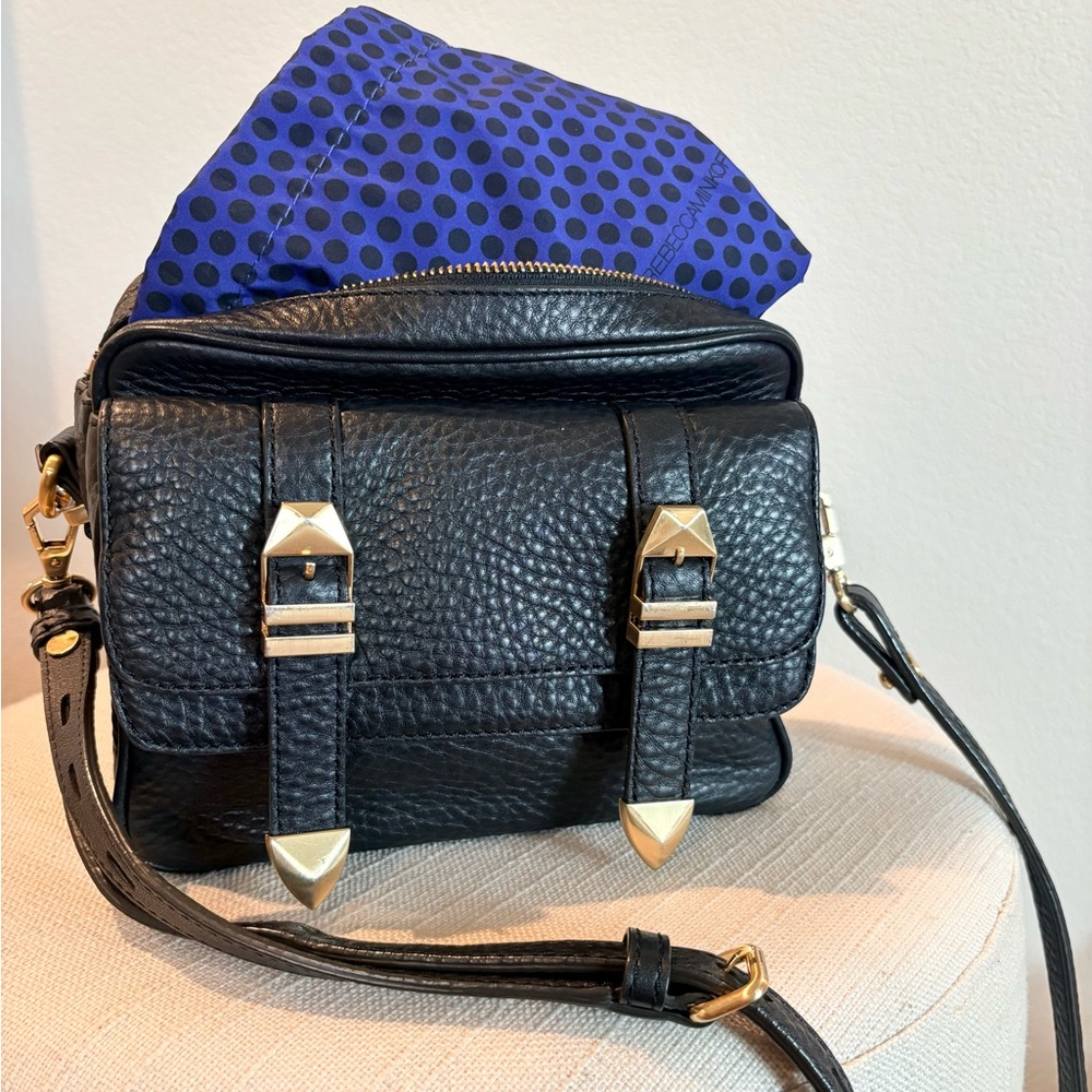 RARE Rebecca Minkoff “Jules” Camera Bag - Leather Crossbody - Gold Hardware